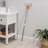 Окномойка фигурная Raccoon, стальная ручка, 2 секции, 102 см, насадка из микрофибры 20×15 см Окномойка фигурная Raccoon, стальная ручка, 2 секции, 102 см, насадка из микрофибры 20×15 см