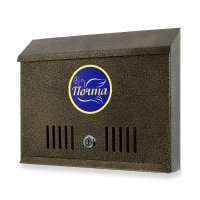 Ящик почтовый с замком, горизонтальный «Широкий», бронзовый Ящик почтовый с замком, горизонтальный «Широкий», бронзовый