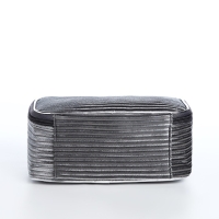 Косметичка на молнии, цвет серый