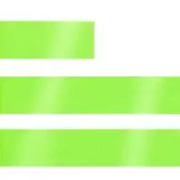 Лента сатиновая Satin 20 XL, зеленый неон, 190 см