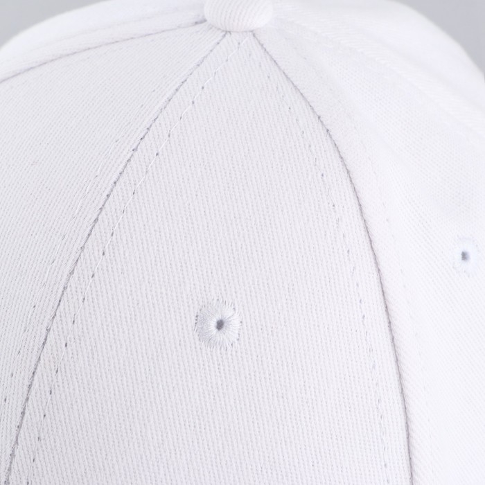 Кепка белая хлопковая взрослая Кепка белая хлопковая взрослая
