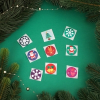 Новый год. Наклейки новогодние в рулоне "Новогодний праздник", 500 шт, 2,5 х 2,5 см. Новый год. Наклейки новогодние в рулоне "Новогодний праздник", 500 шт, 2,5 х 2,5 см.