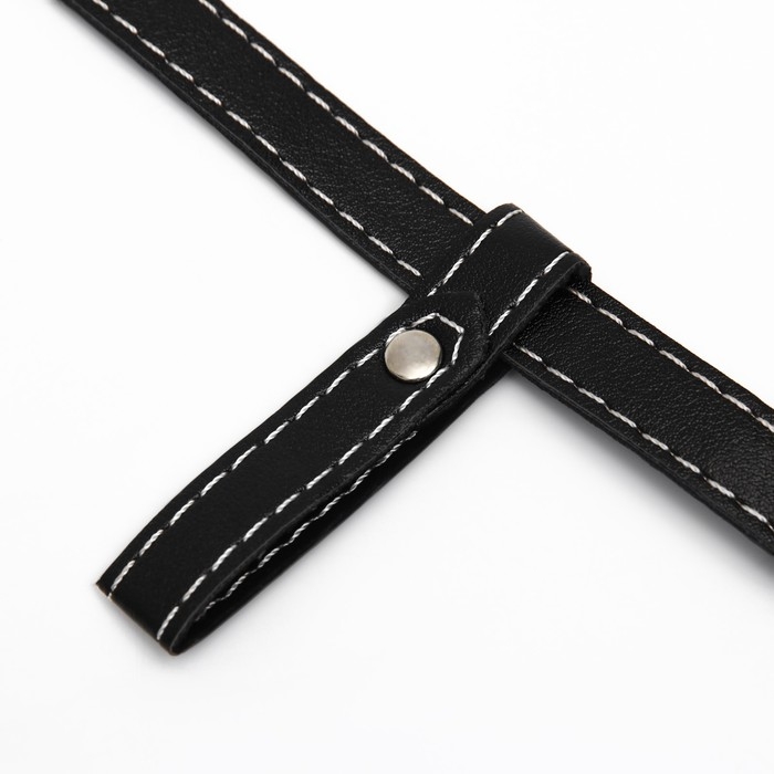 Намордник из прессованной кожи регулируемый, №1, ДН 4,5 см, ОМ 13-20 см, чёрный Намордник из прессованной кожи регулируемый, №1, ДН 4,5 см, ОМ 13-20 см, чёрный