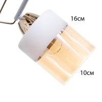 Люстра "Аделла" 5хЕ27 40Вт бело-золотой 52х52х24 см BayerLux