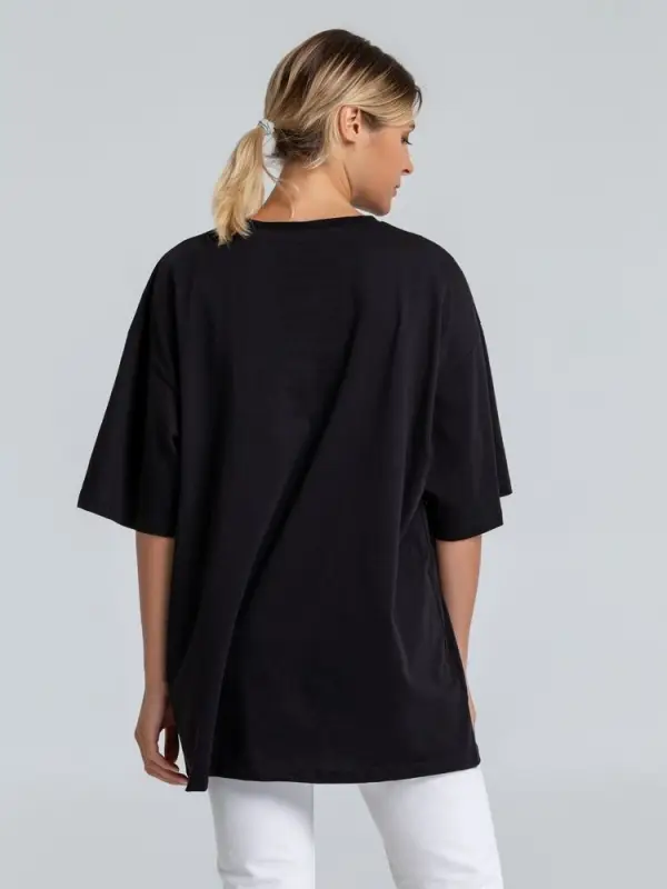 Футболка оверсайз &laquo;Чистая соль&raquo;, черная, размер XS/S (44-46)