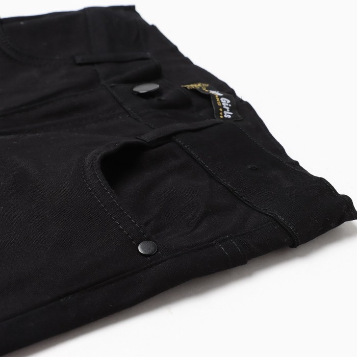 Джинсы для девочки, цвет чёрный, рост 140 см Джинсы для девочки, цвет чёрный, рост 140 см