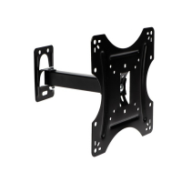 Кронштейн Luazon KrON-76, для ТВ, наклонно-поворотный, 14-42", 60-200 мм от стены, чёрный