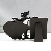 Фоторамка пластик на 2 фото 10х15, 13х13 см "Скоморох" тёмное серебро 22,5х31х2 см Фоторамка пластик на 2 фото 10х15, 13х13 см "Скоморох" тёмное серебро 22,5х31х2 см