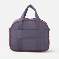 Чемодан малый 20", сумка дорожная на молнии, цвет серый