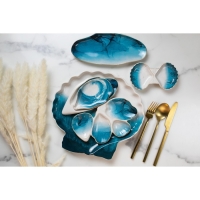 Блюдо керамическое для подачи &laquo;Морская ракушка&raquo;, 27 х 25 см, цвет белый