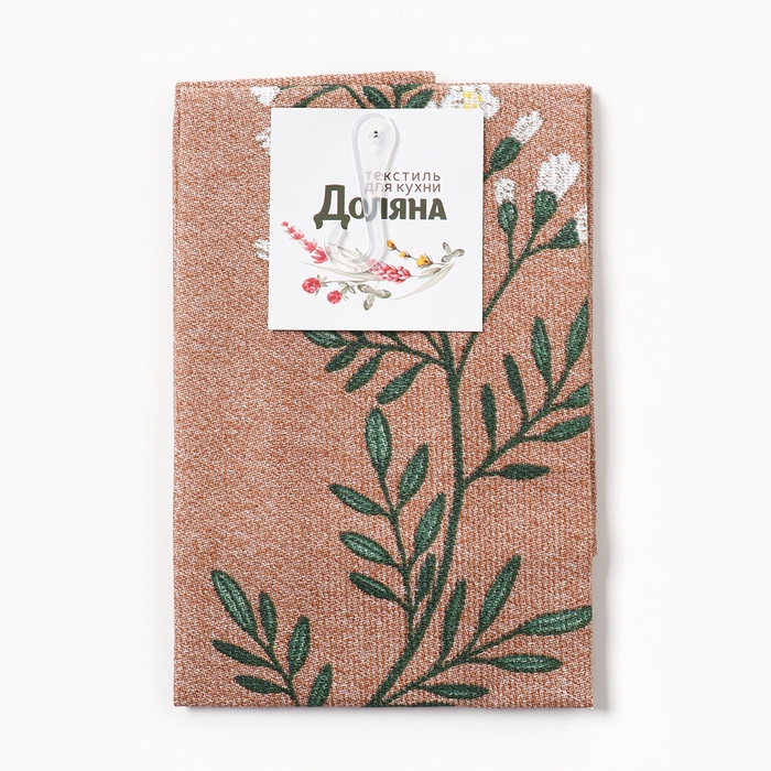 Полотенце кух. Доляна "Love everywhere" 28х46 см, рогожка, 100% хл, 160г/м2