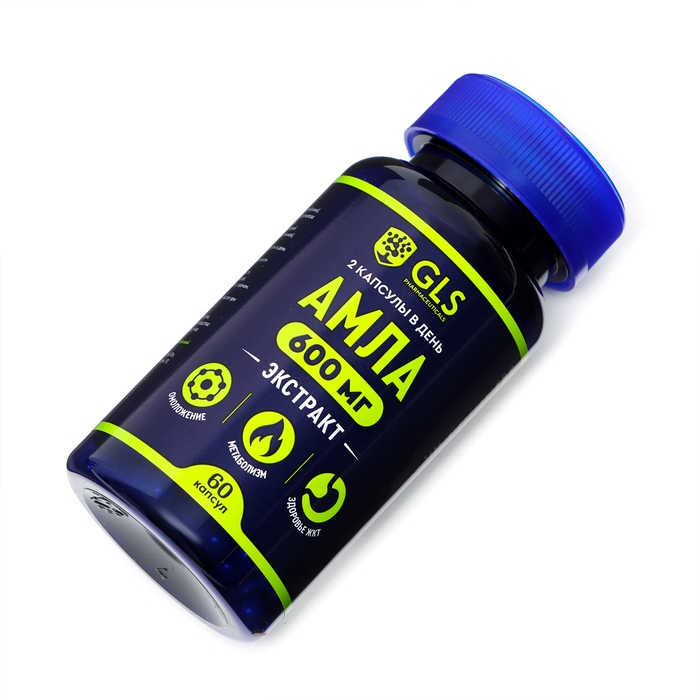 Витамины Амла GLS для мозга, 60 капсул по 400