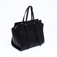 Сумка женская тоут на молнии, цвет чёрный Сумка женская тоут на молнии, цвет чёрный