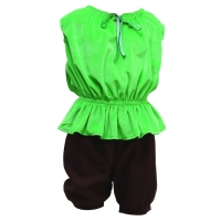 Карнавальный костюм &laquo;Гномик Кузя&raquo; жилет на кулисе, бермуды, борода, колпак, уши, гольфы, р-р 28, рост 98-100 см