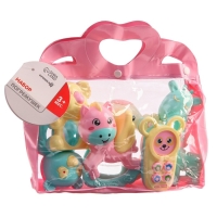 Набор погремушек &laquo;Нежность&raquo;, в сумочке, 6 шт, Крошка Я