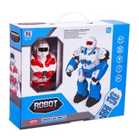 Робот радиоуправляемый «Собери робота», световые эффекты, работает от батареек Робот радиоуправляемый «Собери робота», световые эффекты, работает от батареек