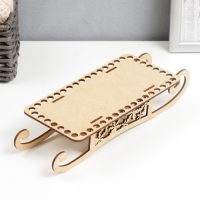 Заготовка для вязания "Сани. Вид 5" набор 3 детали, донышко 20х10 см Заготовка для вязания "Сани. Вид 5" набор 3 детали, донышко 20х10 см