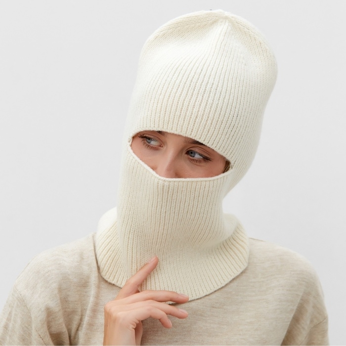 Балаклава женская MINAKU one size 52-58 молочный Балаклава женская MINAKU one size 52-58 молочный