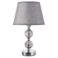 Лампа настольная 16715/1BR E27 40Вт хром/коричневый 22,5х22,5х36 см RISALUX