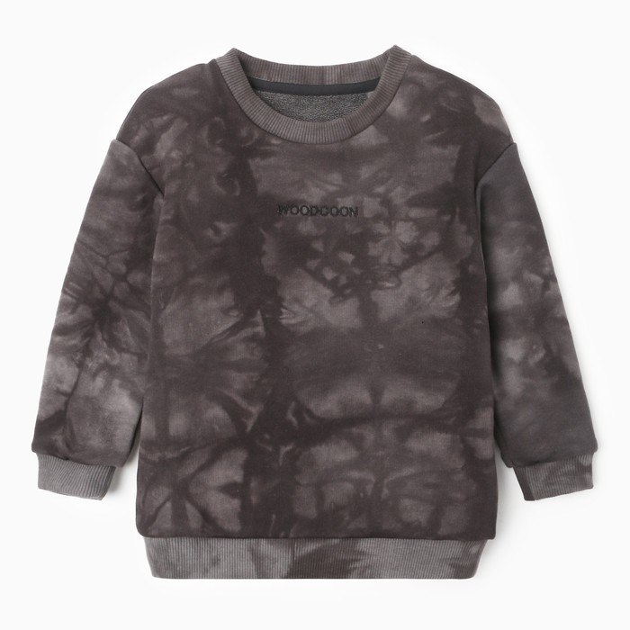 Свитшот Свитшот "Тай-дай" для мальчика, цвет серый, рост 116 см