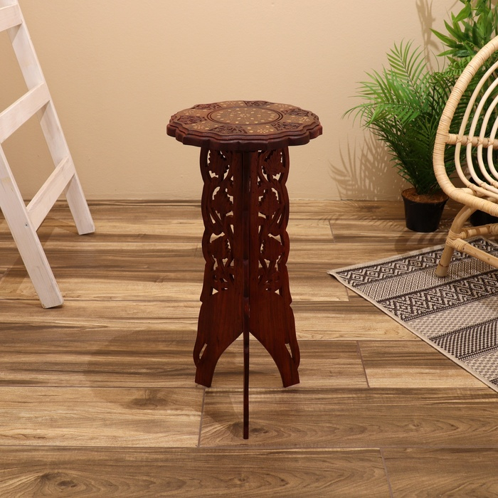 Стол "Цветок" дерево 30х30х63,5 см