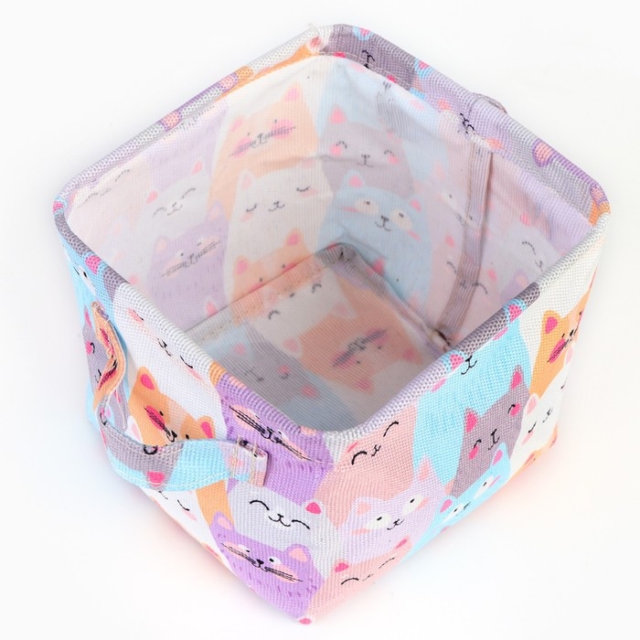 Органайзер для хранения белья, кофр водонепроницаемый &laquo;Котики&raquo;, 14,5 х 13,7 х 14 см.