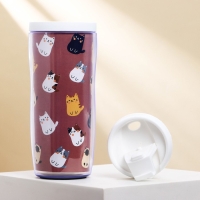 Термостакан со вставкой &laquo;Мяу&raquo; 350 мл