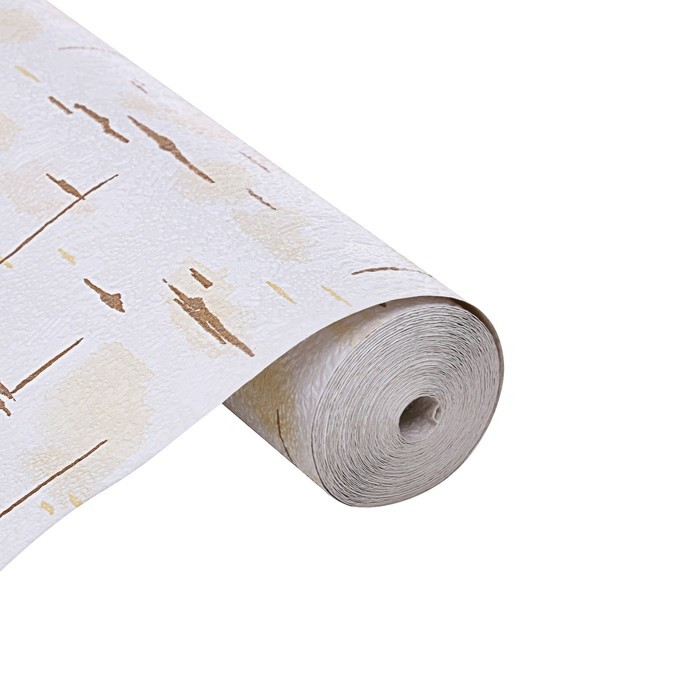 Бумажные обои Береста 98-41, 0,53х10,05м, золото