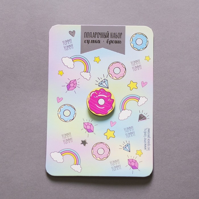 Подарочный набор для девочки &laquo;Единорожка&raquo;, сумка,брошь, цвет розовый