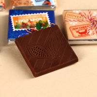 Подарочный набор &laquo;Счастливая почта&raquo;: чай ассорти 5,4 г ( 3 шт. х 1,8 г)., молочный шоколад 25 г (5 шт. х 5 г)., открытка