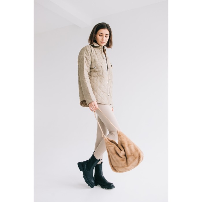 Сумка-мешок на молнии, цвет коричневый Сумка-мешок на молнии, цвет коричневый