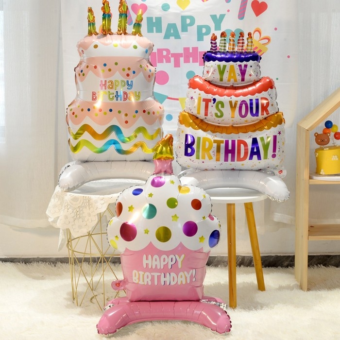 Шар фольгированный 34" &laquo;Пироженка на подставке&raquo;