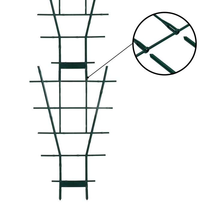 Шпалера, 38 &times; 25 &times; 0.5 см, пластик, зелёная, Greengo
