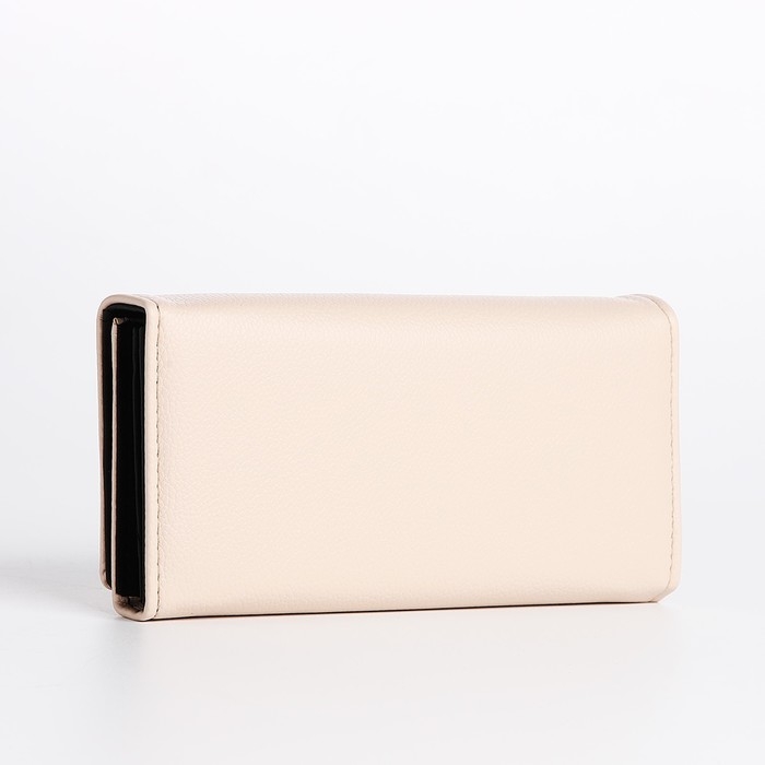 Кошелёк женский на магните, цвет бежевый Кошелёк женский на магните, цвет бежевый