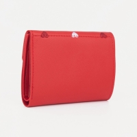 Кошелёк на кнопке, цвет красный