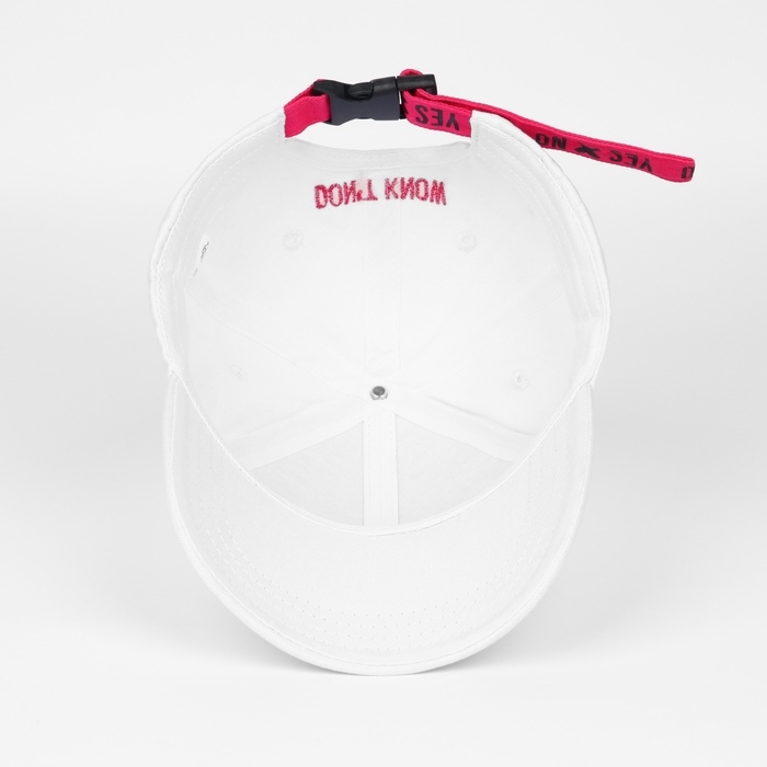 Кепка женская Yes/No, с лентой, цвет белый, р-р 56 Кепка женская Yes/No, с лентой, цвет белый, р-р 56