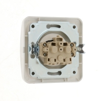 Розетка одноместная Luazon Lighting "Орион", 10 А, скрытая, без з/к, серебристая