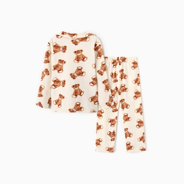 Пижама детская (рубашка и брюки) KAFTAN Пижама детская (рубашка и брюки) KAFTAN "Мишка", р.34 (122-128)