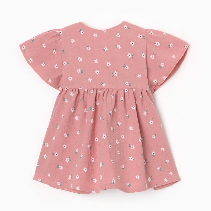Платье детское Крошка Я "Цветы", р. 80-86, розовый