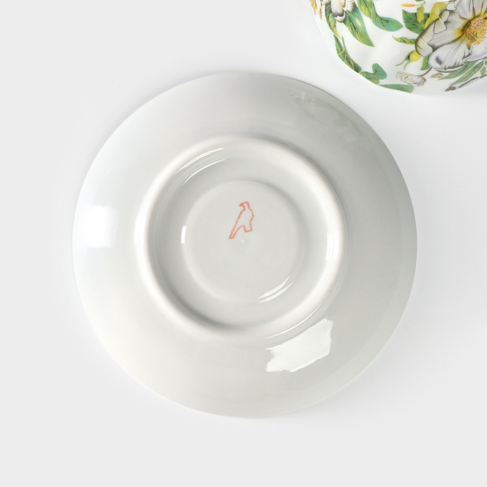 Чайная пара фарфоровая &laquo;Шепот лепестков&raquo;, 275 мл