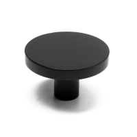 Ручка-кнопка CAPPIO, d=33 мм, h=20 мм., латунь, цвет черный Ручка-кнопка CAPPIO, d=33 мм, h=20 мм., латунь, цвет черный