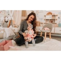 Подарочный набор: мягкая игрушка &laquo;Медвежонок&raquo; + держатель для пустышки, 23 см, розовый