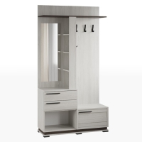 Прихожая МЦС-30 Модена, 1104х400х2100, Ясень анкор светлый/Венге Прихожая МЦС-30 Модена, 1104х400х2100, Ясень анкор светлый/Венге