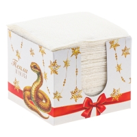 Салфетки новогодние бумажные в коробке &laquo;Ёлочные игрушки&raquo;, интерьерные, 75 листов
