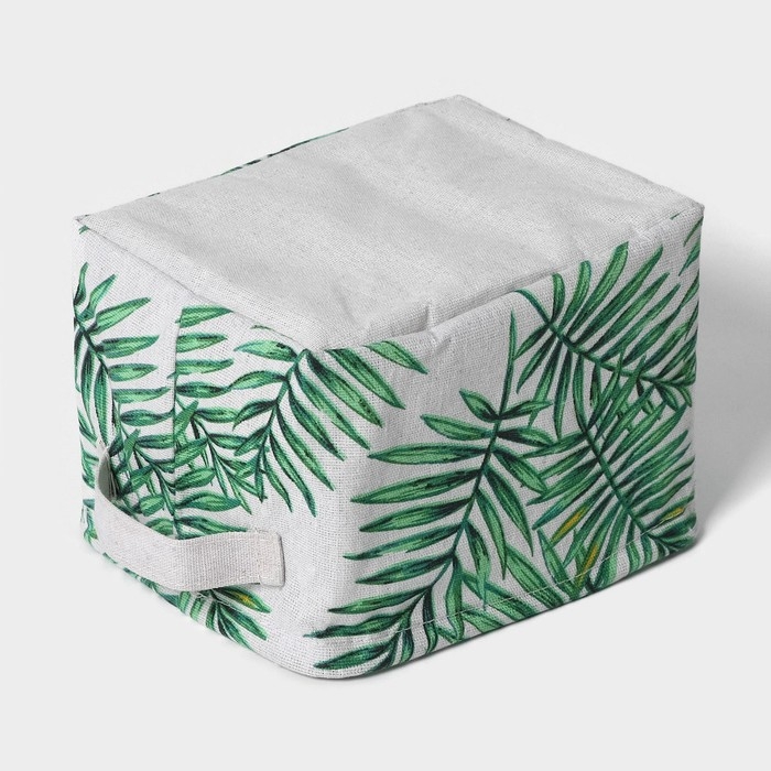 Корзина для хранения с ручками Доляна Доляна &laquo;Тропики&raquo;, 20&times;16&times;13 см