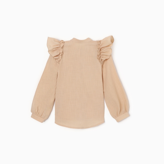 Блузка для девочки MINAKU цвет светло-бежевый, рост 128 см