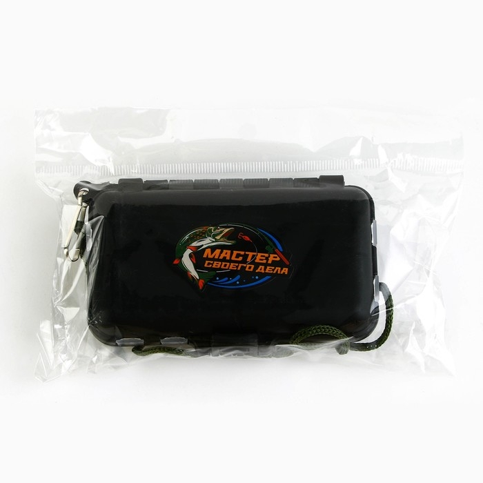 Контейнер для рыболовных снастей на веревке &laquo;Мастер своего дела&raquo;, 11 х 7 х 3,2 см