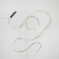 Гирлянда &laquo;Конский хвост&raquo; 10 нитей по 2 м, IP20, серебристая нить, 200 LED, свечение тёплое белое, 12 В