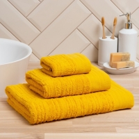 Полотенце махровое Love Life &laquo;Идеал&raquo; 70х140 см, горчичный, 100% хл, 450 гр/м2