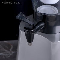 Башня пивная &laquo;Металлик&raquo;, 3 л, колба с подсветкой, 2 батарейки, цвет серебристый